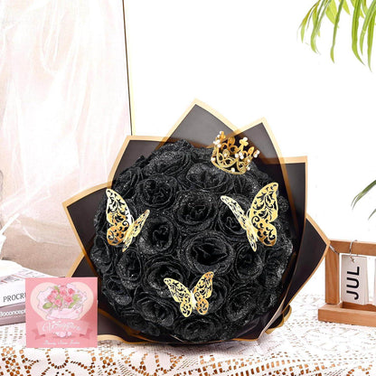 Glitter Everlasting Roses Bouquet - Unique Treasures