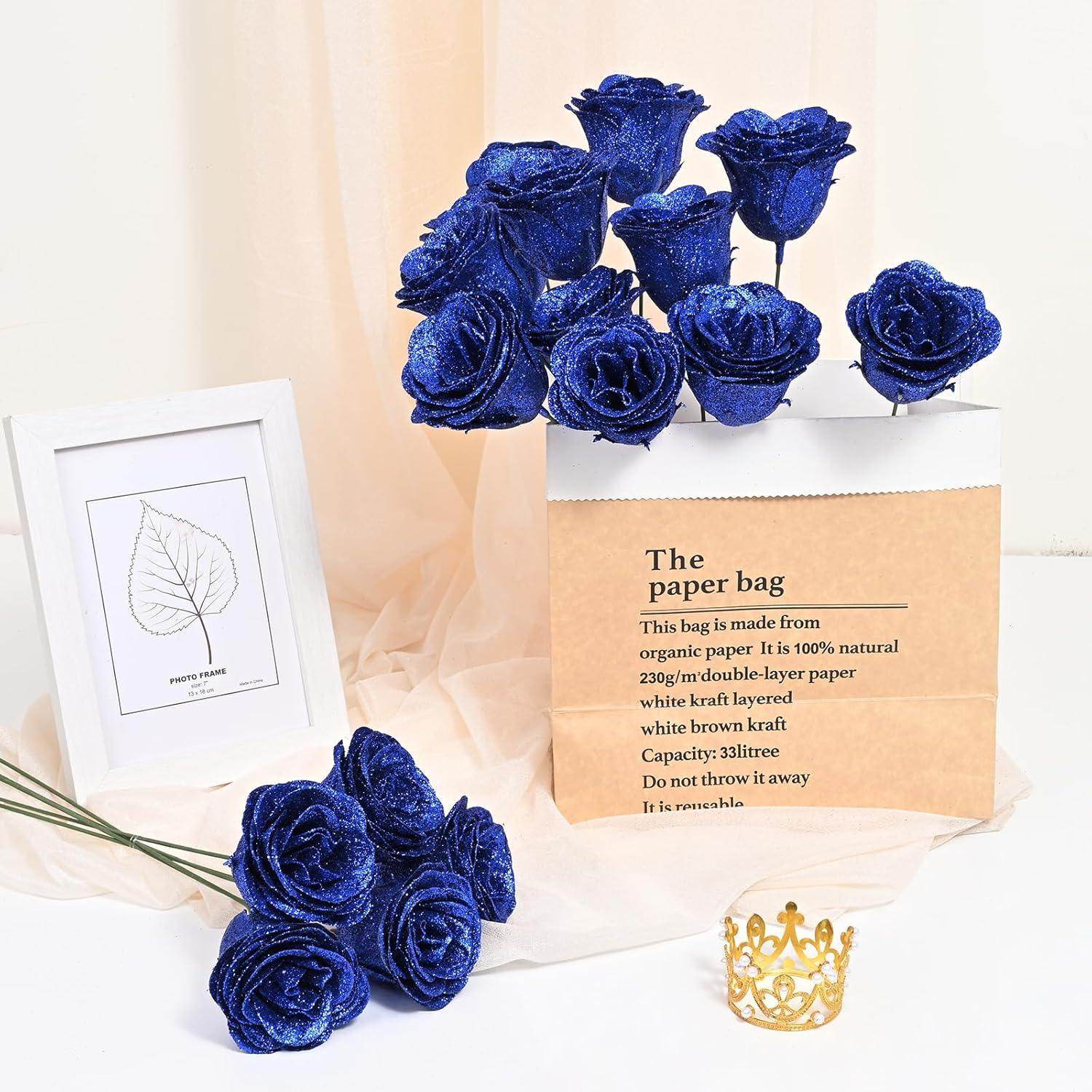 Glitter Everlasting Roses Bouquet - Unique Treasures