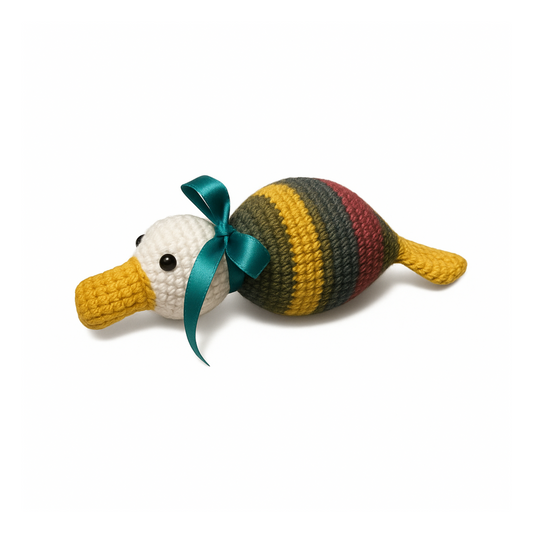 Handmade Crochet Duck - Unique Treasures