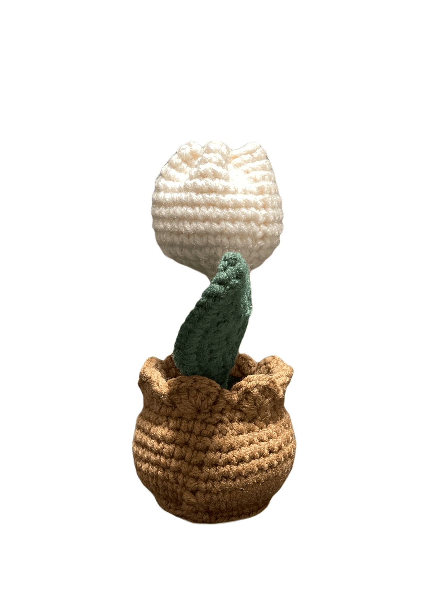 Handmade Crochet Tulip in Pot - Unique Treasures