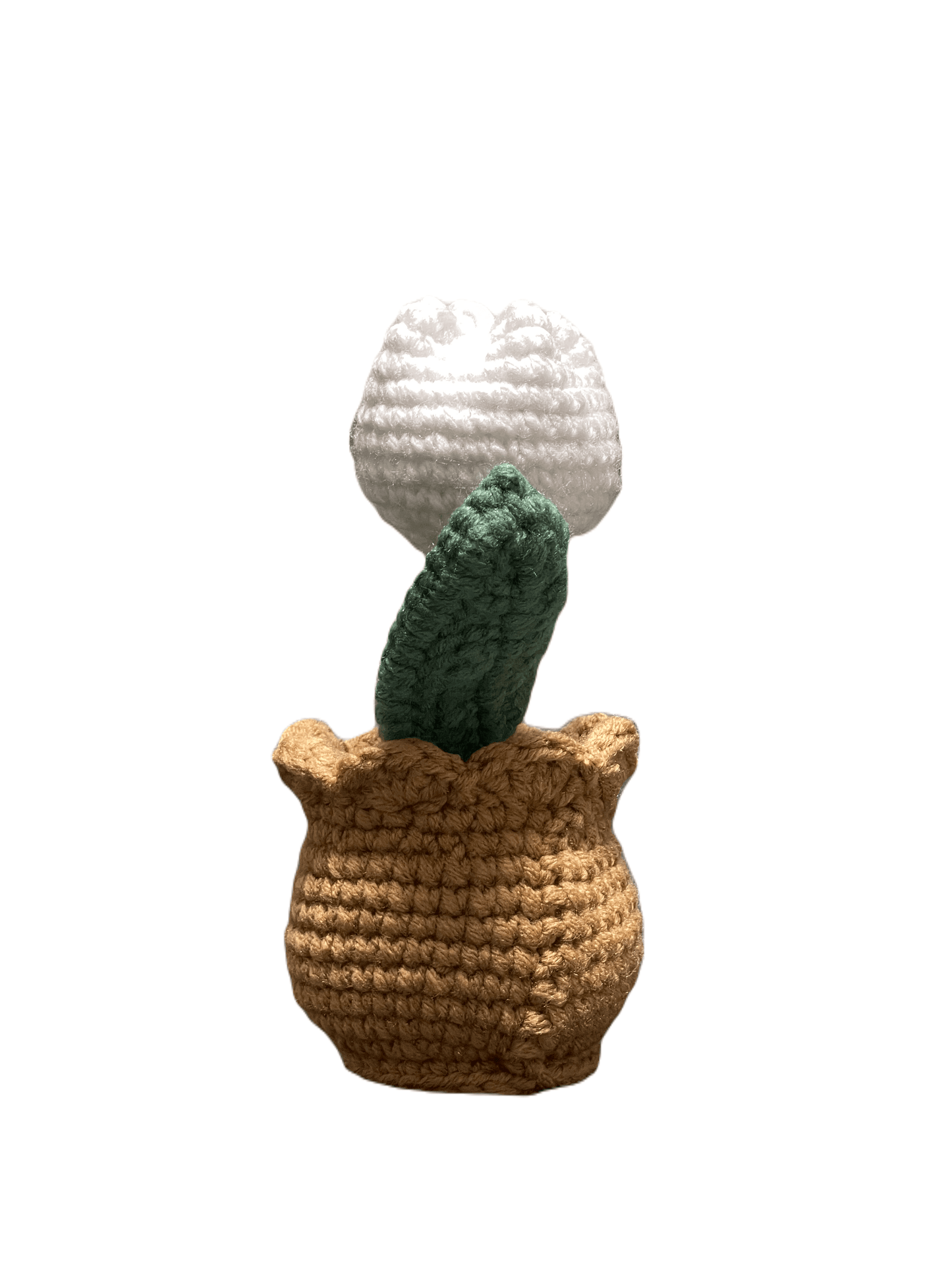 Handmade Crochet Tulip in Pot - Unique Treasures