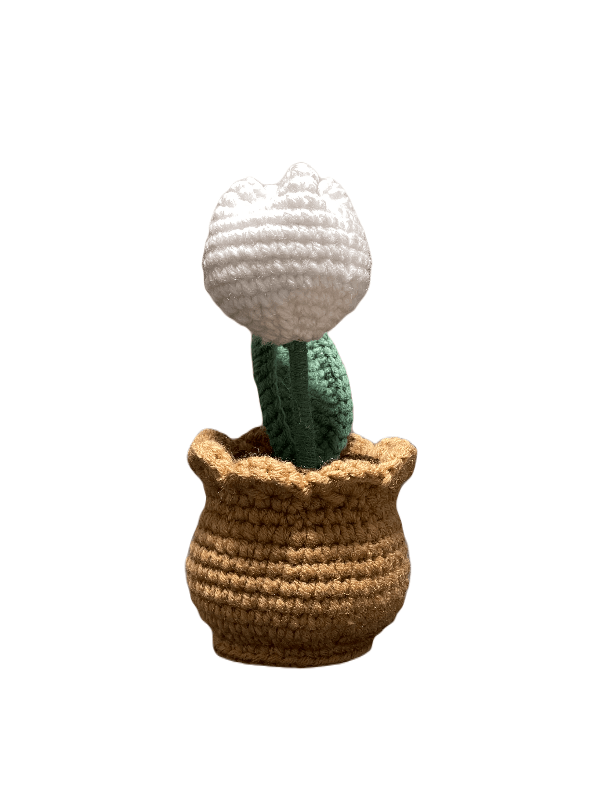 Handmade Crochet Tulip in Pot - Unique Treasures
