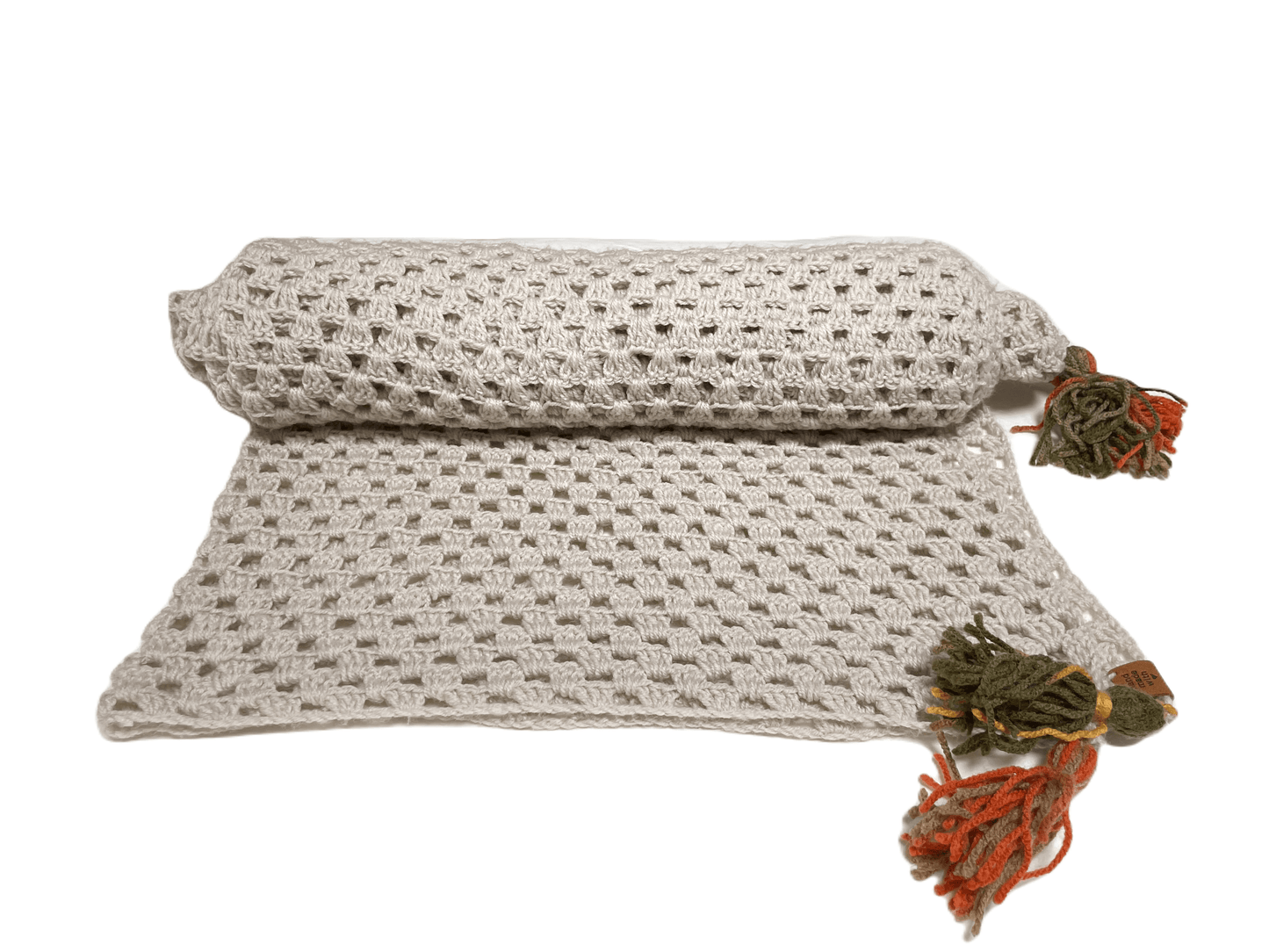 Handmade Honeycomb Tassel Throw - Unique Treasures