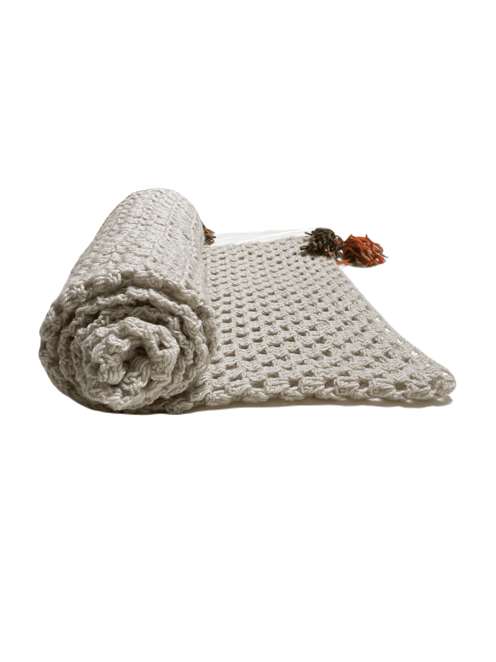 Handmade Honeycomb Tassel Throw - Unique Treasures