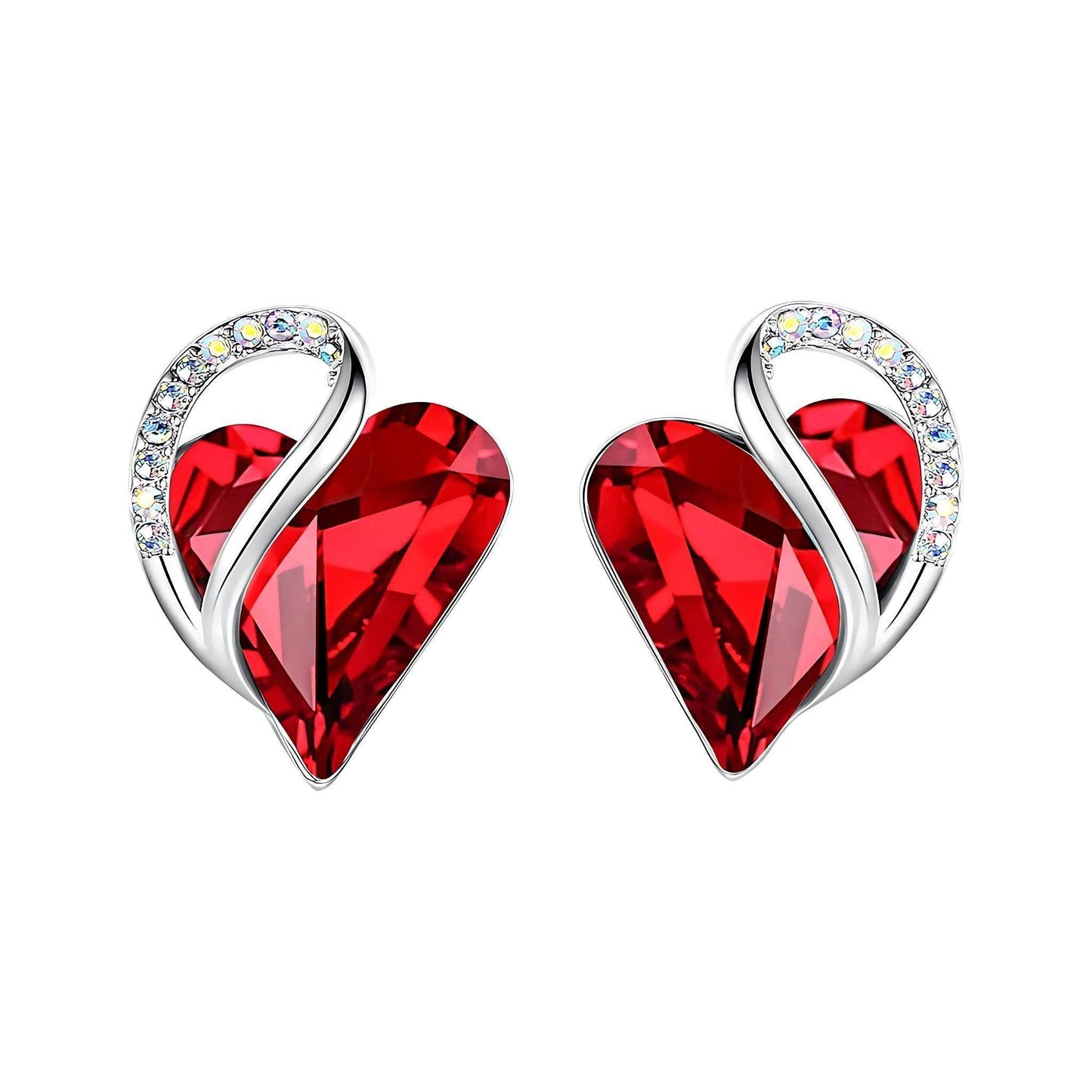 Infinity Love Crystal Heart Earrings - Unique Treasures