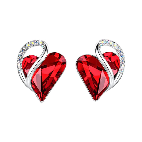 Infinity Love Crystal Heart Earrings - Unique Treasures