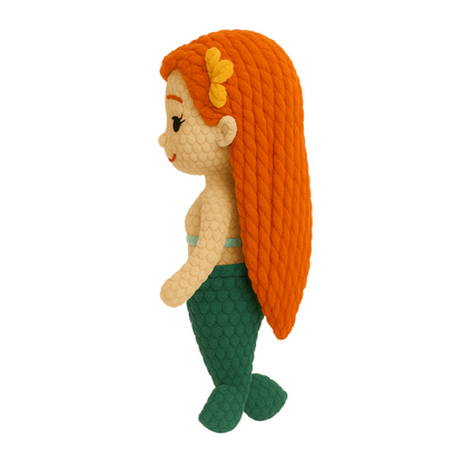 Marina the Sea Blossom Mermaid – Handmade Crochet Doll