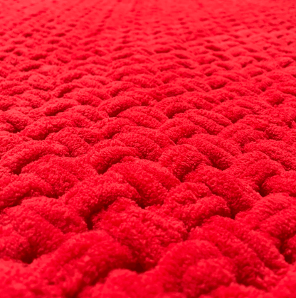 Cozy Red Hand-Knit Blanket - Unique Treasures
