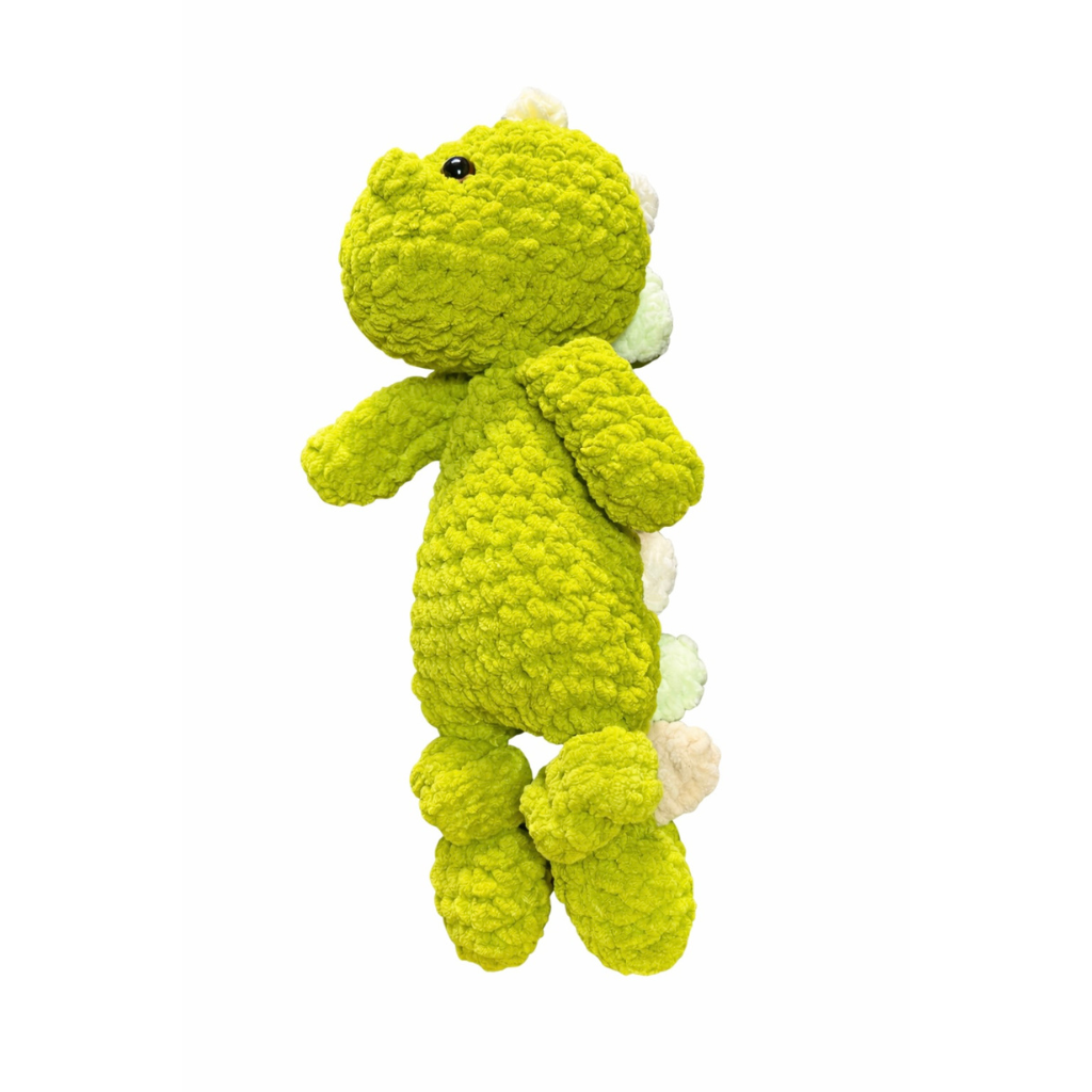 Handmade crochet red dragon snuggler styled display | Unique Treasures