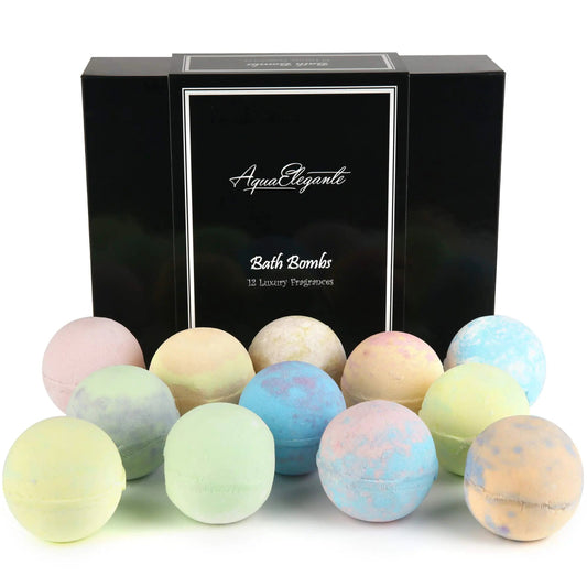 A collection of colorful bath bombs 