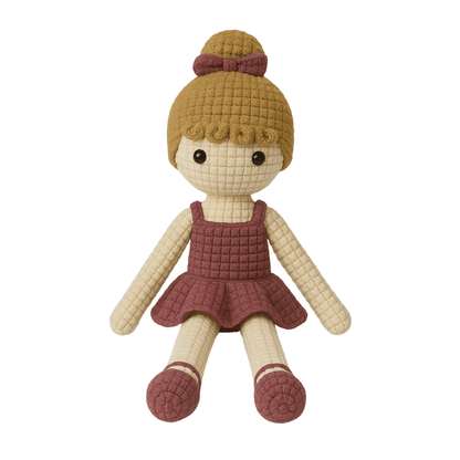 Handmade Crochet Ballerina Doll - Unique Treasures