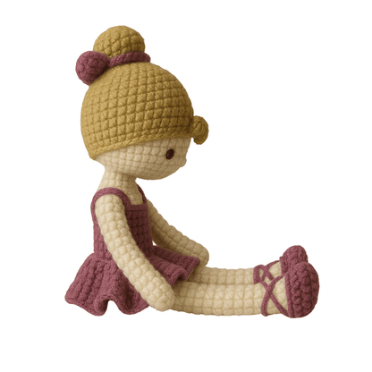 Handmade Crochet Ballerina Doll - Unique Treasures