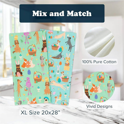 Puppington Pink Pet Kitchen Towels - Unique Treasures