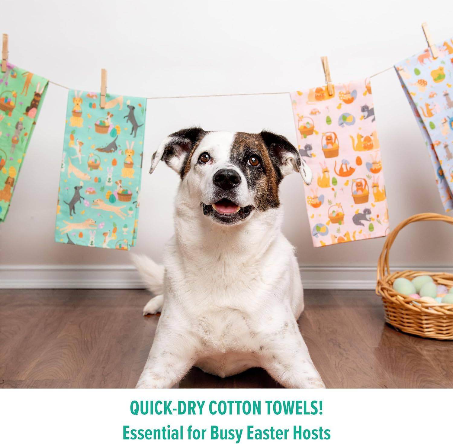 Puppington Pink Pet Kitchen Towels - Unique Treasures
