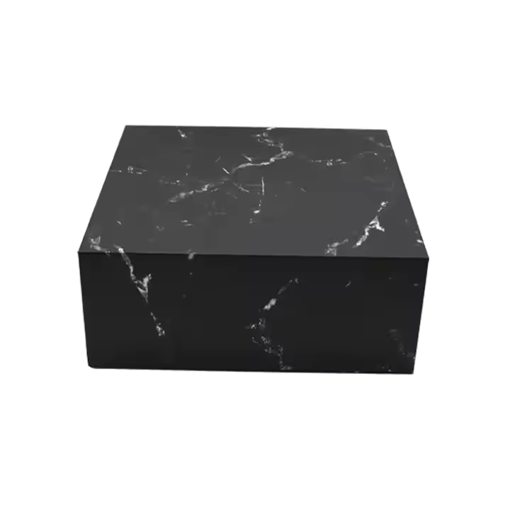 Marble-patterned square box