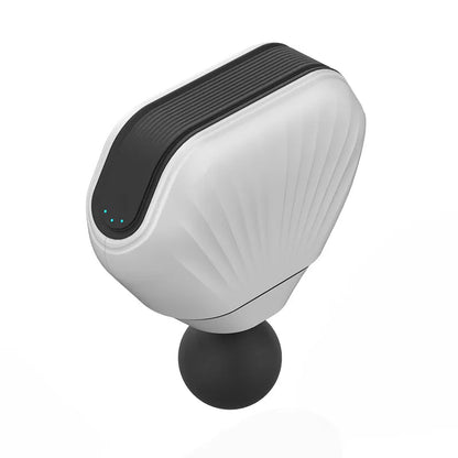 A White Mini Muscle Massage Gun 